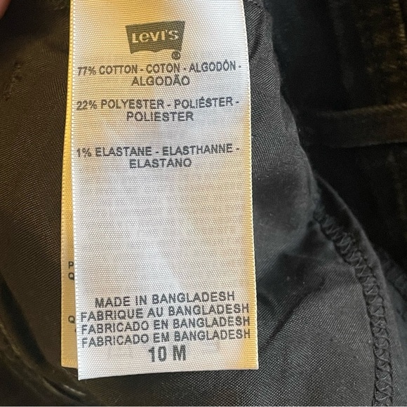 LEVIS 505 Jeans Straight Leg Black Women’s  Size 10M denim - Picture 9 of 11